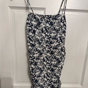 Abercrombie Navy and White Floral Dress